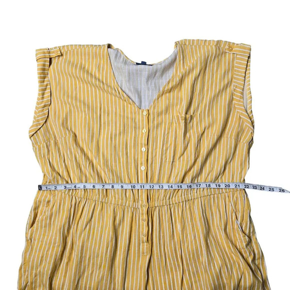 Modcloth Instantly Easygoing Yellow Striped Jumpsuit - Picture 8 of 10